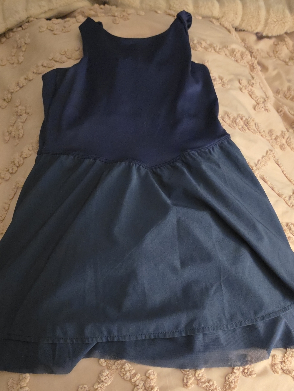 Cat & Jack Navy Two-Tone Sleeveless Girls' Dress